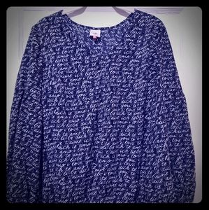 CAbi "Love" long sleeve top